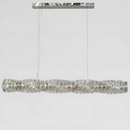 Підвісна люстра срібна L-97 cm Led 33W 3000K-6000K Chrome Crystal Diamond Shine 260235-100007337