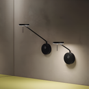 Настінний світильник чорний H-36 cm Led 4000K Black Slim round Griloky 260258-100007348