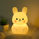 Настільна дитяча лампа зайчик з димуванням H-14.8 cm RGB White Rabbit 260164-100007313