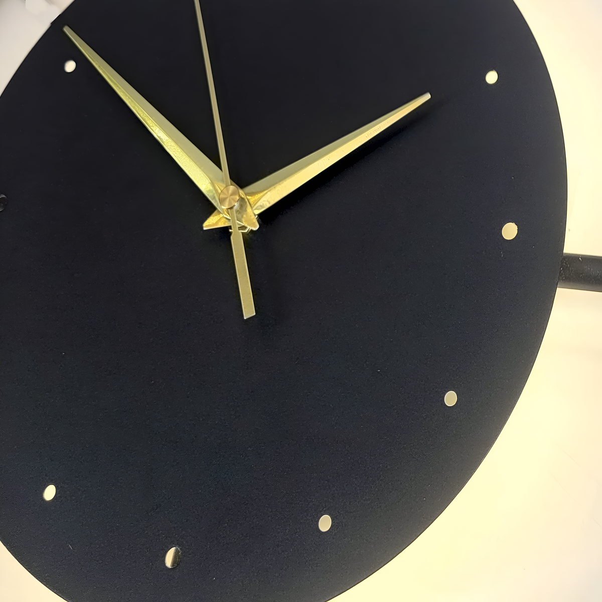 Настінний світильник годинник D-50.5 cm Led 6.5W 4000K Black+Gold Clock 260235-100007339