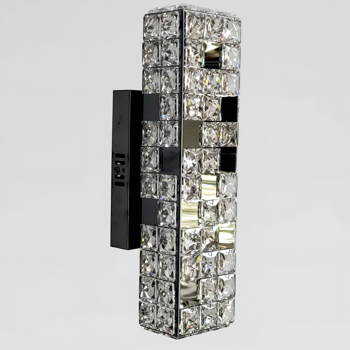 Настінний світильник H-40 cm Led 11W 3000K-6000K Black+Chrome Crystal 260135-100007324