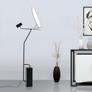 Торшер чорний з мармуром H-160 cm G9 Black Plate 260258-100007350