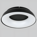 Стельові люстри чорні з пультом і додатком D-48 cm / D-58 cm Led Black Bagel 260331-100007583