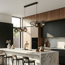 Підвісна люстра L-100 cm E27*5 Black Bubbles 260131-100007124