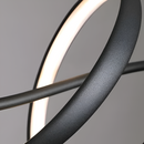 Люстра підвісна чорна хвиляста L-120 cm Led 43W 4000K Black Wave spiral 250780-100005532