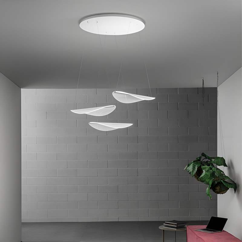 Підвісна люстра з трьох плафонів чипсин Led White Tense 251122-100006730