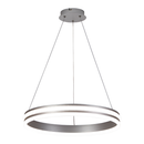 Підвісна люстра сіра з пультом D-50 cm Led 50W 4000K Chrome Kukho 260264-100007445