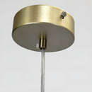 Підвісна люстра золота L-91 cm G9*8 Gold+White Flowers 260235-100007332