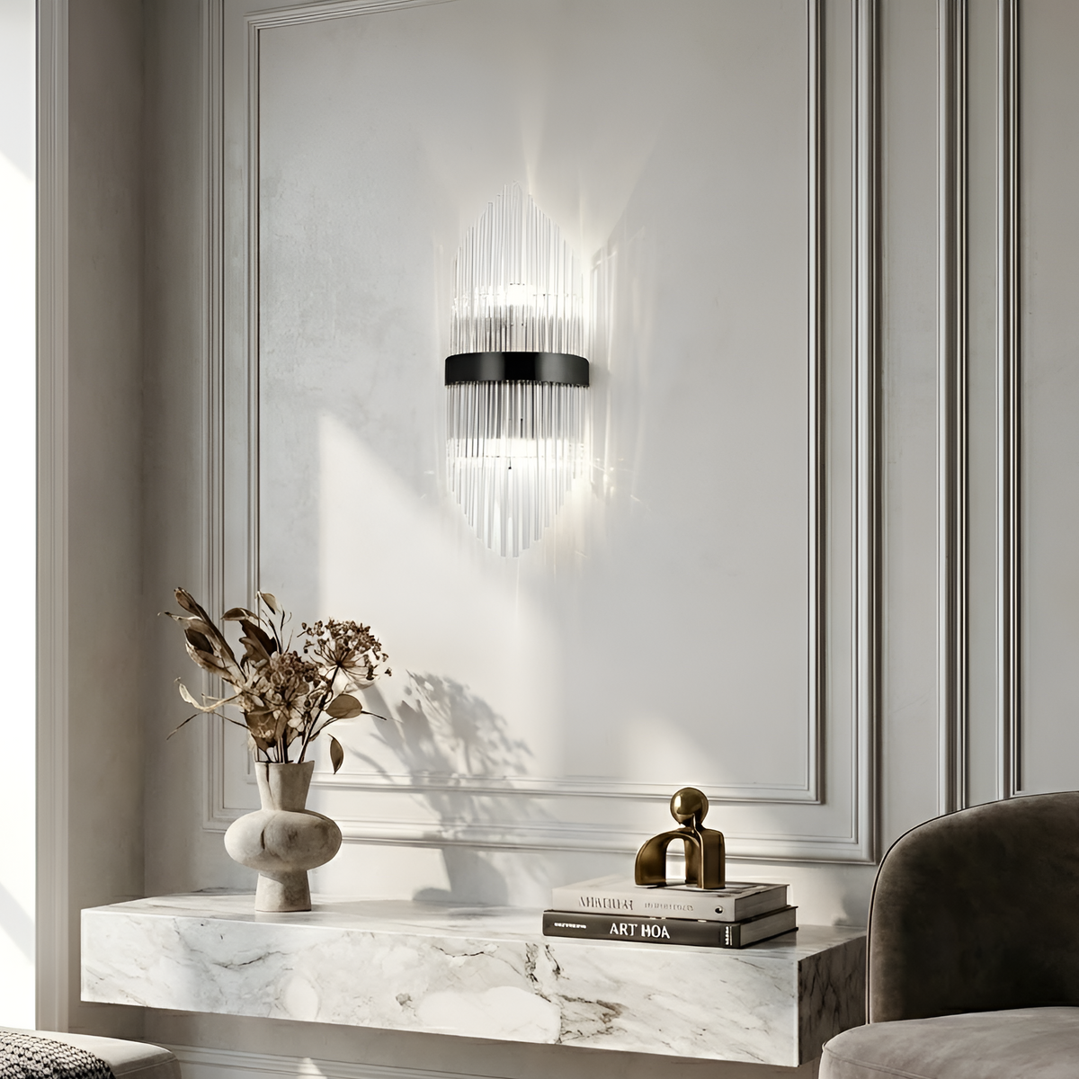 Настінний світильник H-55 cm E14 Black Curzon lamp 251218-100006895