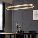 Підвісний світильник золотий L-100 cm Led 44W Gold Oval 251121-100006680