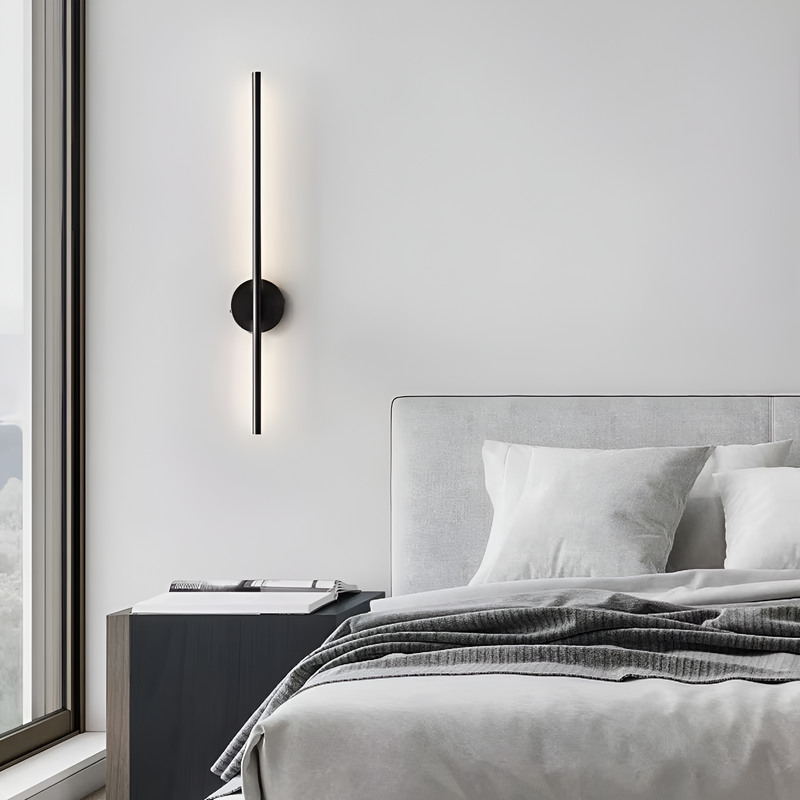 Лінійні бра чорні L-60 cm / L-90 cm Led 4000K Black Pipe line center 251118-100006507