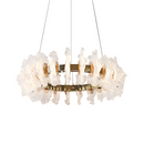 Підвісна люстра золота D-60 cm з пультом Led 3000K-6000K 50W Gold Flower 260388-100007738