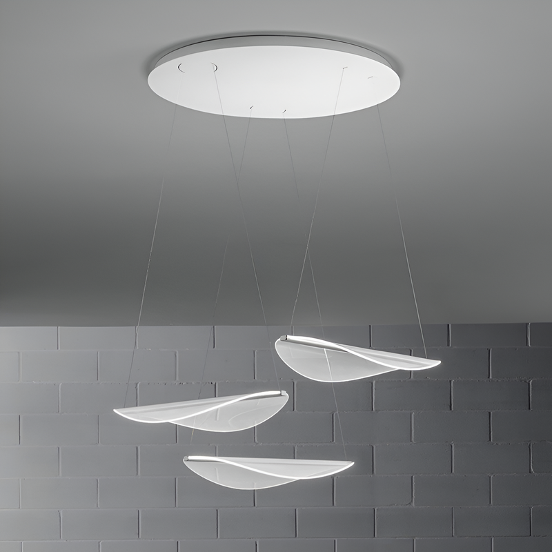 Підвісна люстра з трьох плафонів чипсин Led White Tense 251122-100006730