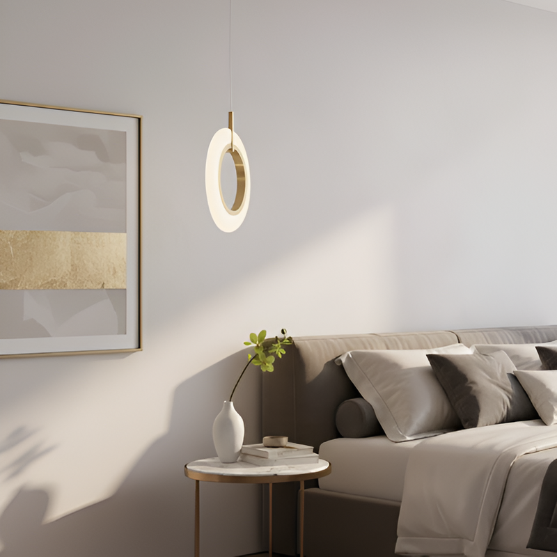 Підвісний світильник золотий D-21 cm Led 8W 4000K Gold Link 251135-100006677