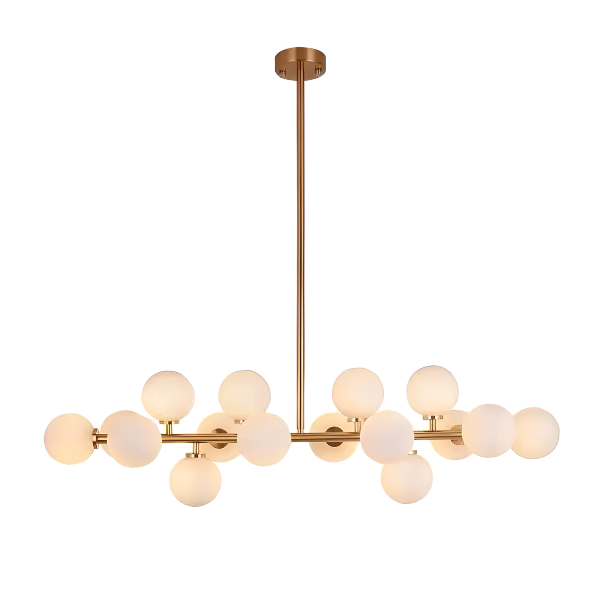 Люстра підвісна золота латунь L-91 cm G9*16 Gold Kink Light 260135-100007321