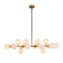 Люстра підвісна золота латунь L-91 cm G9*16 Gold Kink Light 260135-100007321