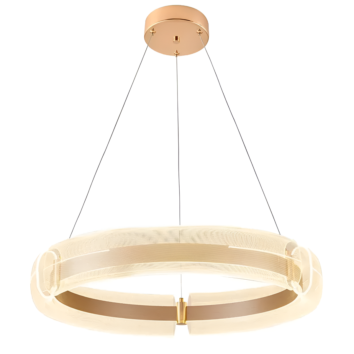 Підвісна люстра золота D-60 cm Led 60W 3000K-5000K Gold Circle 260248-100007402