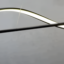 Люстра чорна видовжена підвісна L-120 cm Led Black Line Wave Hiea Led 251088-100006467