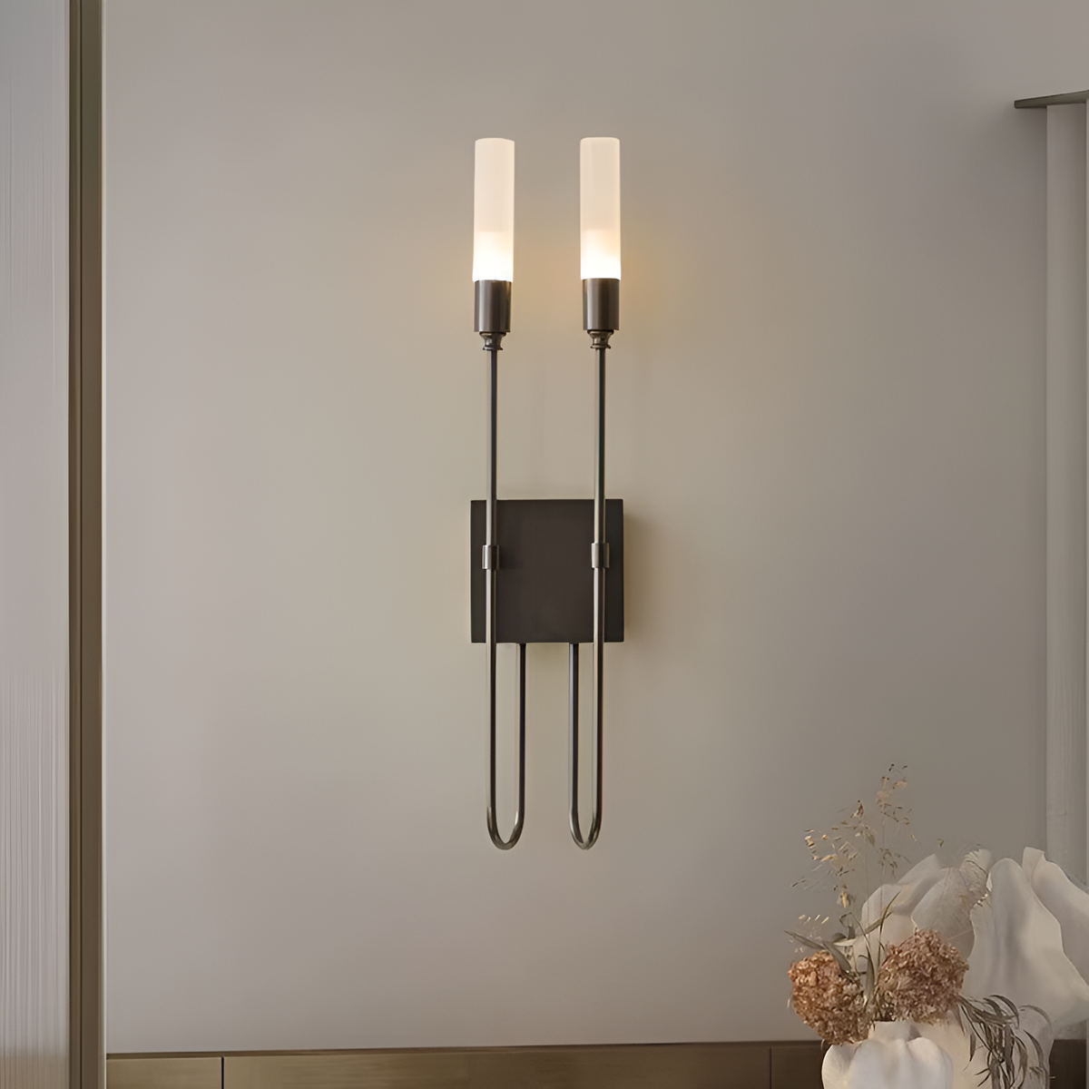 Настінний світильник чорний H-68 cm G9 Black Chandelier 251118-100006658