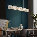 Підвісна люстра срібна L-97 cm Led 33W 3000K-6000K Chrome Crystal Diamond Shine 260235-100007337