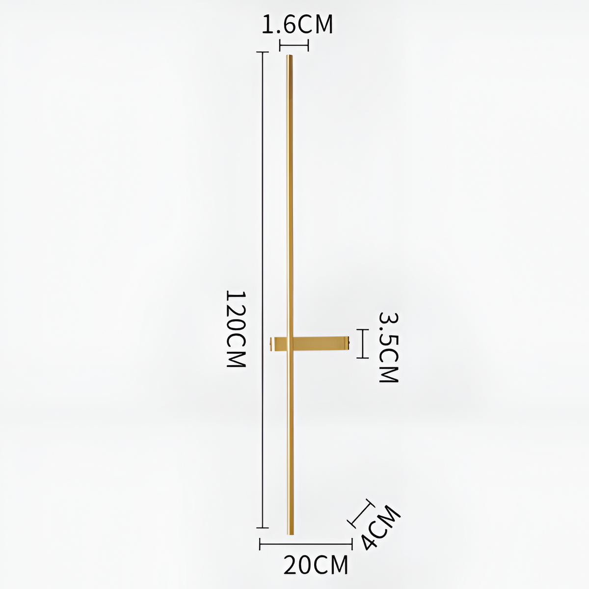 Бра Lines L-60 см / L-90 см / L-120 см 3000К-6000К Gold 251219-100006819
