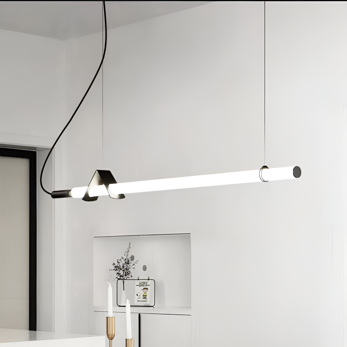 Підвісні світильники Tube L-100 cm / L-120cm Led 4000K Black 230618-100002220