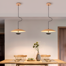 Підвісний світильник з імітацією дерева D-50 cm Led 6W 4000K Black+Wood Woody Mushroom 251218-100006834
