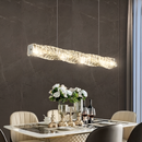 Підвісна люстра срібна L-97 cm Led 33W 3000K-6000K Chrome Crystal Diamond Shine 260235-100007337