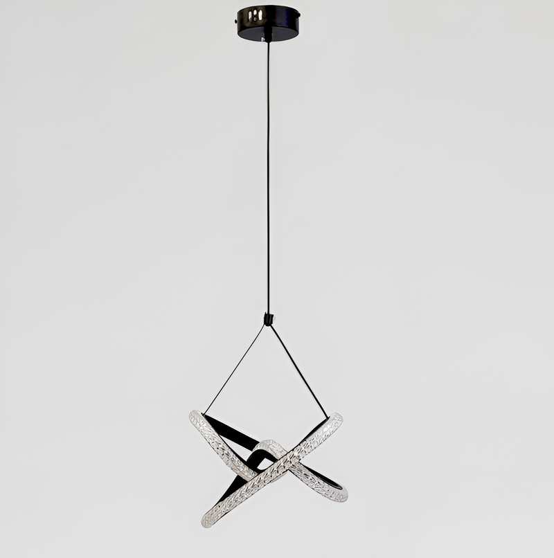Підвісний світильник чорний D-25.5 cm Led 38W Black Crystal 251035-100006406