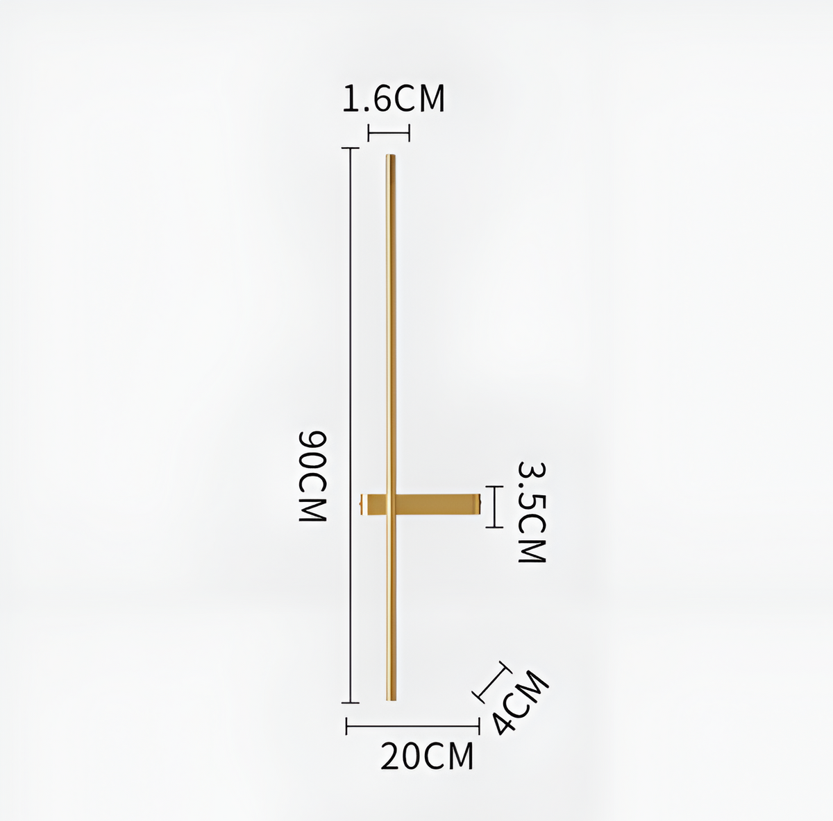 Бра Lines L-60 см / L-90 см / L-120 см 3000К-6000К Gold 251219-100006819