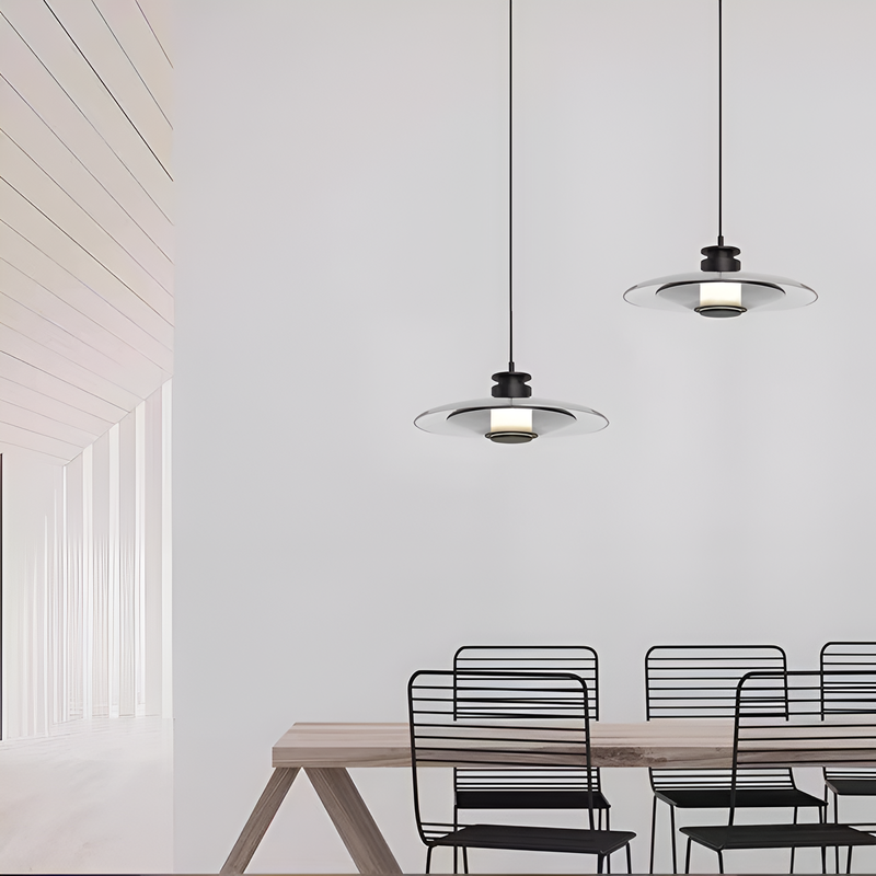 Підвісні світильники димчасті D-23 cm / D-30 cm Led 4000К Smoke Rain glass 251122-100006613