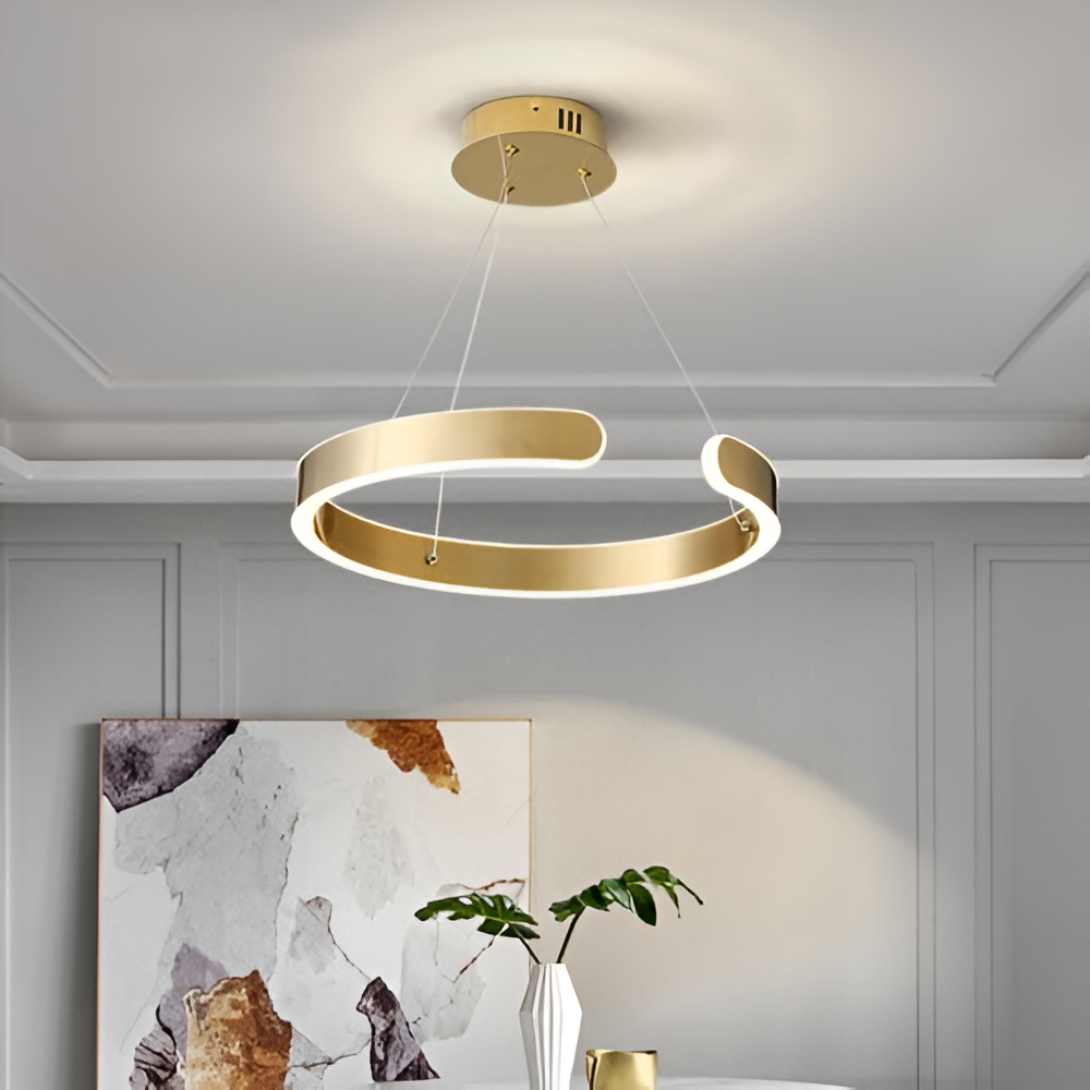 Люстри золоті  D-60 cm / D-80 cm Led 3000К-4500К-5000К Gold Ring  230918-100002513