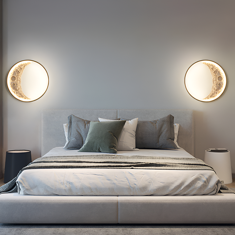 Настінні світильники місяць D-30 cm / D-40 cm Led Black Moon 251122-100006617