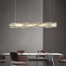 Підвісна люстра срібна L-97 cm Led 33W 3000K-6000K Chrome Crystal Diamond Shine 260235-100007337