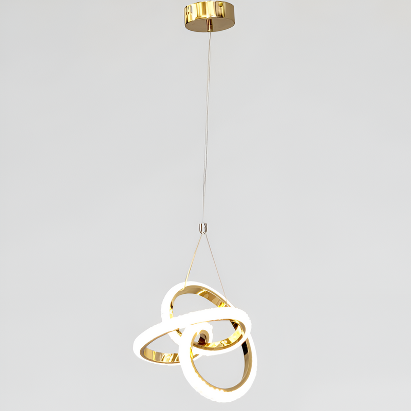 Підвісний світильник золотий D-25.5 cm Led 38W Gold Crystal 251035-100006405
