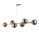 Люстра видовжена L-115 cm Е27*6 Black+Gold Bubbles 260131-100007115