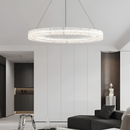 Підвісні люстри крижані D-60 cm / D-80 cm Led 3000K-6000K Clear+Black Ice 260118-100007057