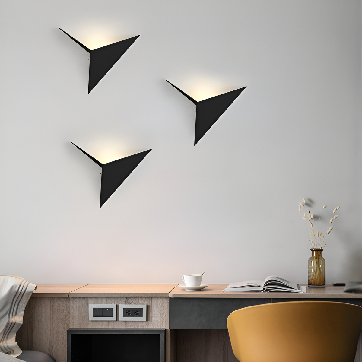 Настінний світильник чорний L-20 cm Led 2W 4000K Black Origami 260118-100007209