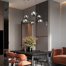 Люстра чорна D-55 cm Е27x6 Black Bubbles 260131-100007108