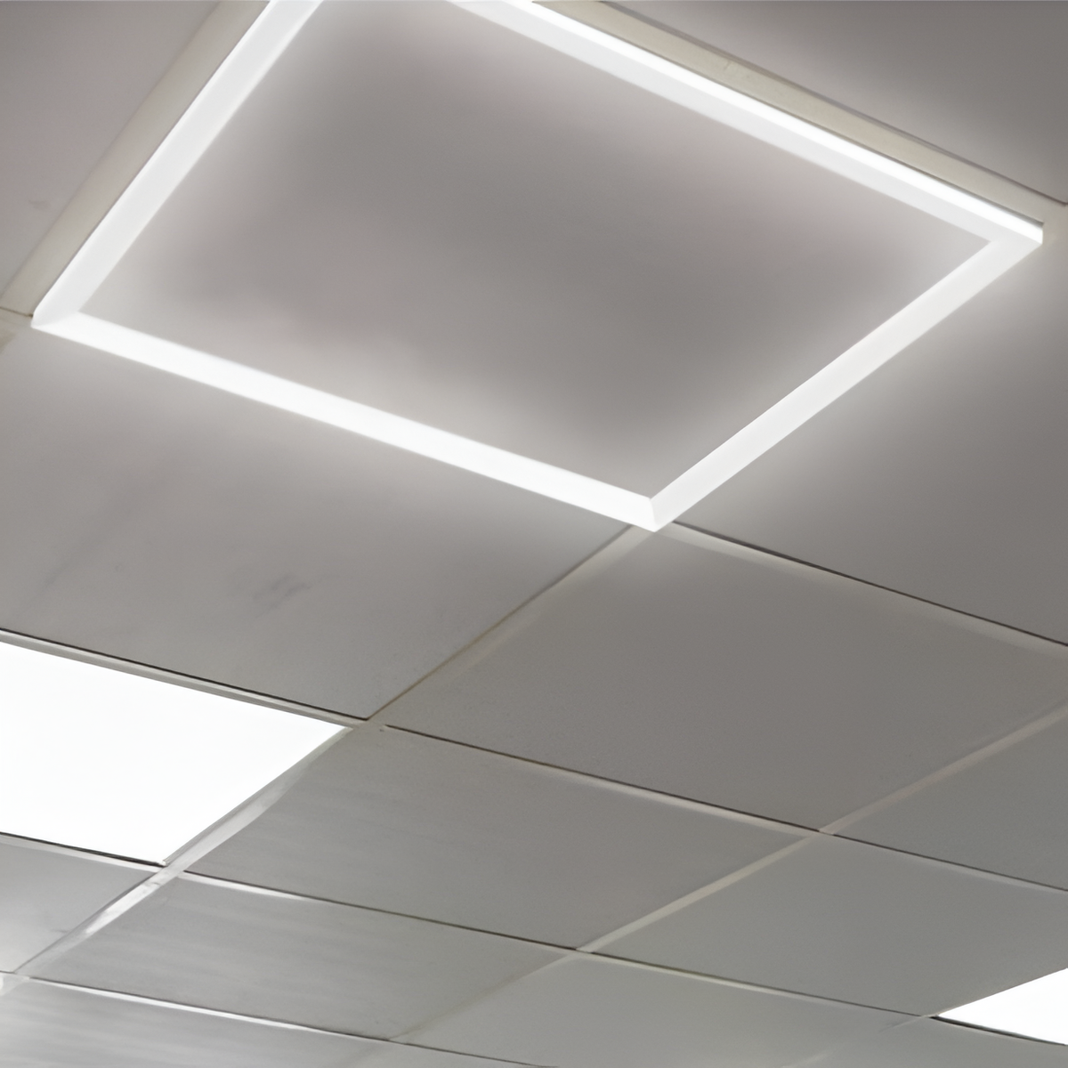 Стельовий світильник білий квадратний  L-59.5 cm Led 40W 4000K White Square 251062-100006285