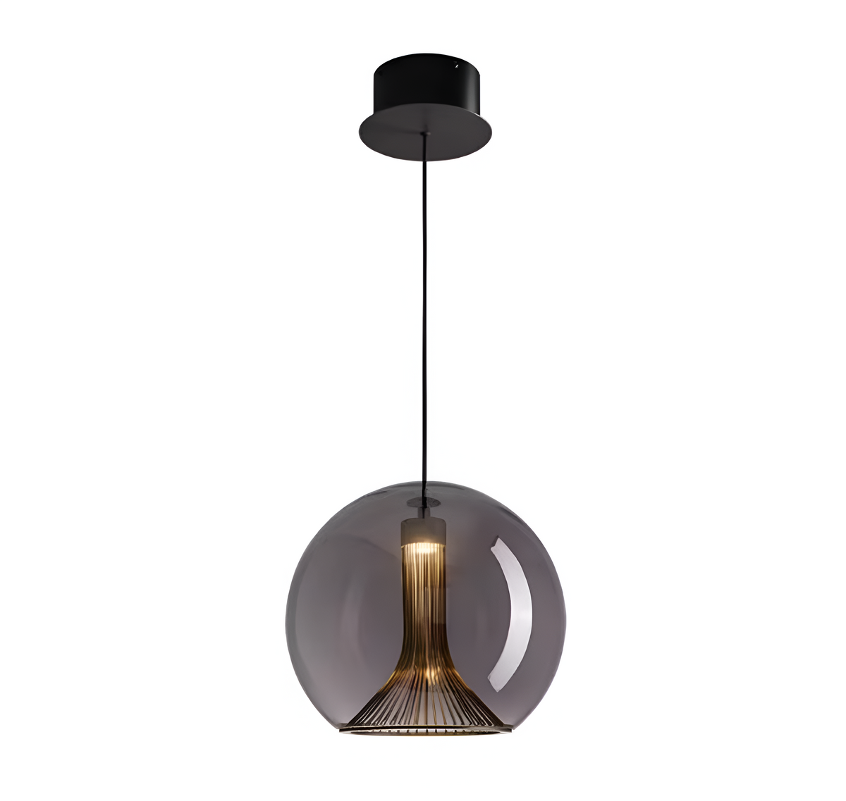 Підвісний світильник чорний D-30 cm Led 6W Black Ball 260817-100008647