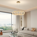 Підвісна люстра золота D-80 cm Led Gold Crystal 251222-100006849