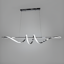 Люстра підвісна срібна Хвиля Led 70W / 75W L-100 cm/ L-120 cm 3000-6000K Chrome Gemo Wave 240818-100003601