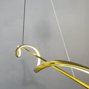 Люстра золота видовжена підвісна L-120 cm Led Gold Line Wave Hiea Led 251088-100006466