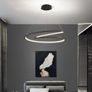 Підвісна люстра чорна D-60 cm Led 52W 4000K Black Knot 251240-100006890