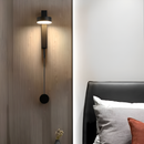 Бра чорне поворотне з вимикачем та регулюванням яскравості димером Teco Long Lamp Black 210718-100000033