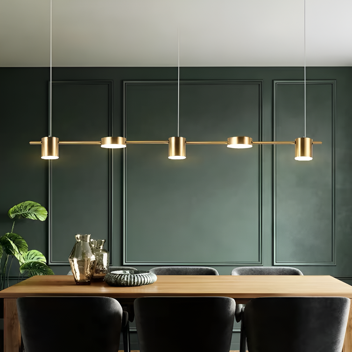 Люстра L-120cm Led 25W 3000K-6000K Ray Boshi Gold 250318-100004254