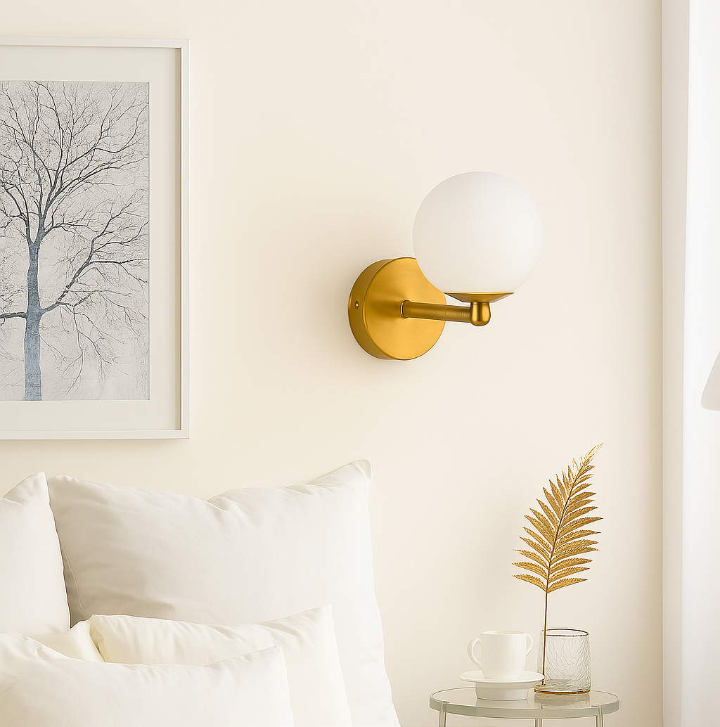 Настінний світильник Bollo D-12 cm G9 Gold + White 250118-100004046