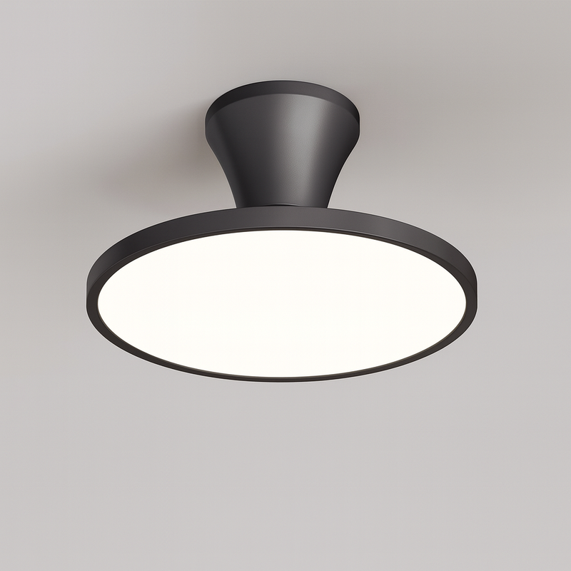 Стельова люстра чорна з вентилятором з пультом D-49 cm Led 72W Black Fan lamp 250819-100005716