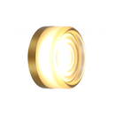 Настінний світильник IP54 D-14 cm Led 5W 4000K Gold+Clear 251036-100006259